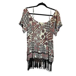 5 for $25🔥Small Kori Fringe Bottom Blouse‎